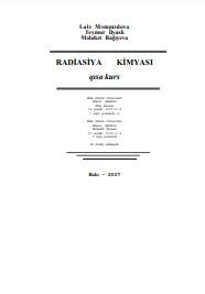RADİASİYA KİMYASI qısa kurs 